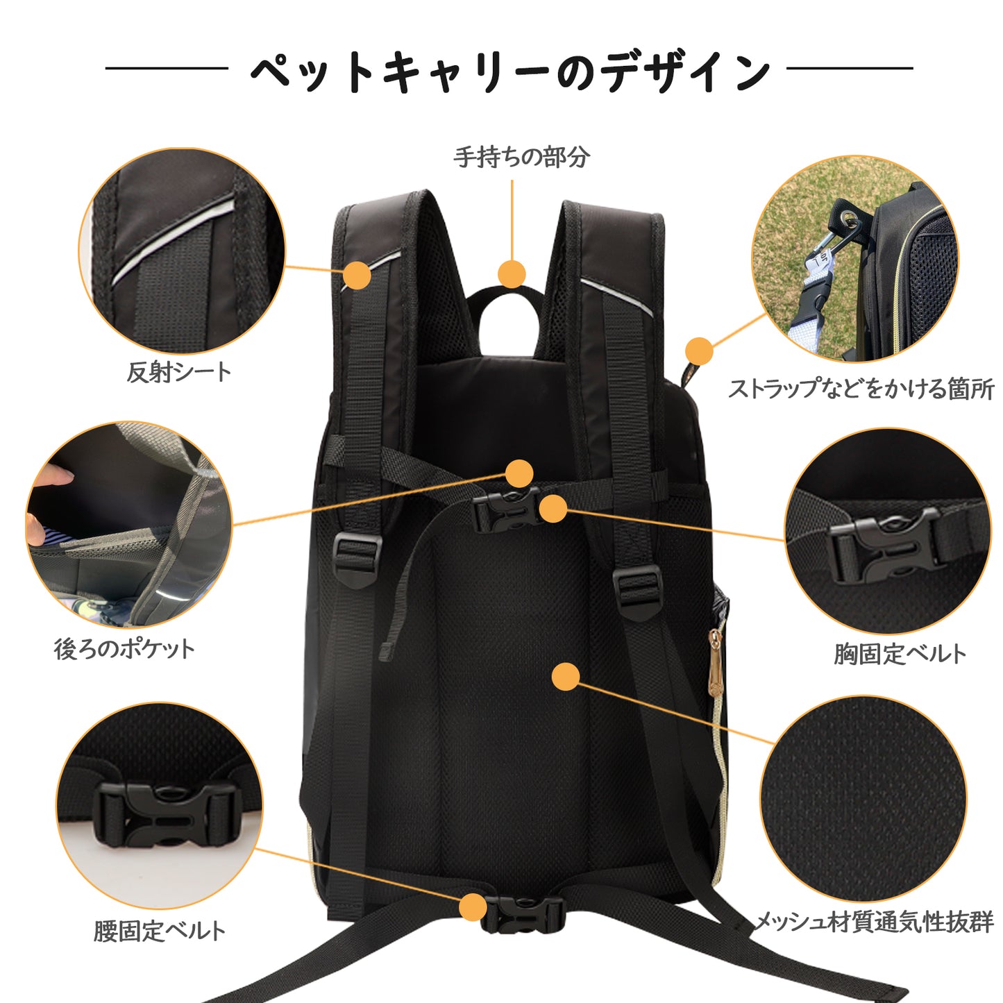新作 キャリーリュック《ストライプ》と《ネイビードット》 小型犬(6kg以下),猫(8kg以下)