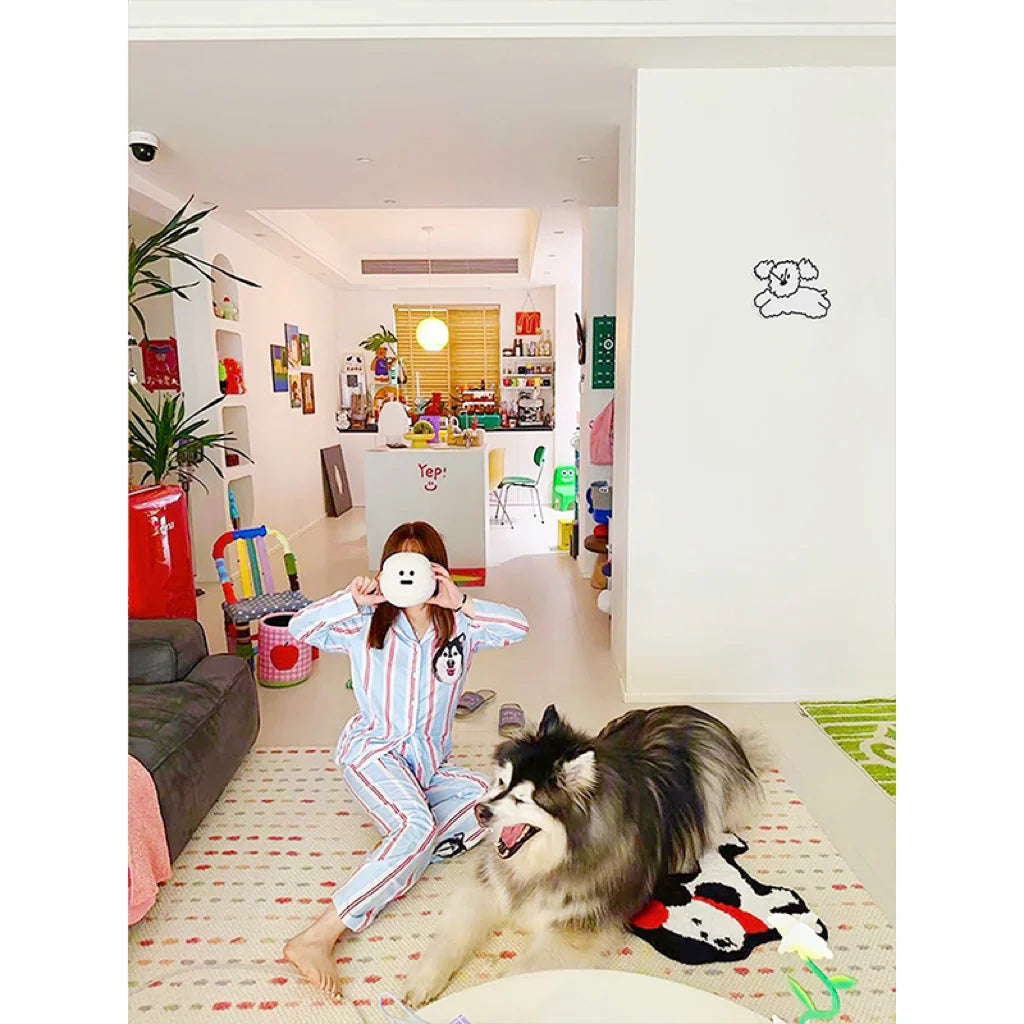 オリジナルパジャマセット 犬 猫 動物 写真プリント オリジナルグッズ オーダーメイド プレゼント 思い出 記念品 贈り物 メモリアル ポリエステル繊維