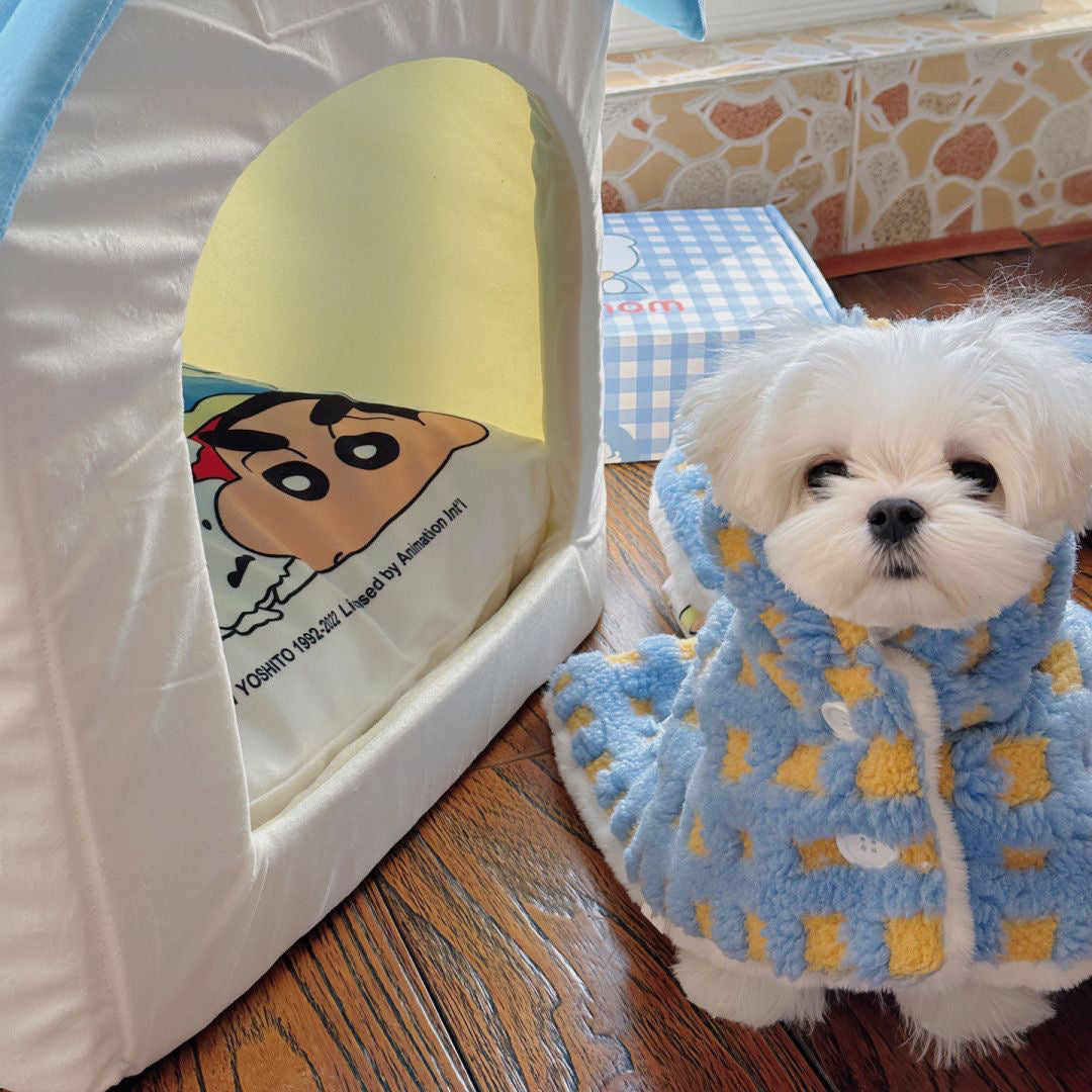 ペット用マント 防寒着 ブランケット 着る毛布 ペット毛布 犬 服 秋冬 暖かい 猫用品 両用ランケット  着脱簡単  犬猫用マット 洗える ポリエステル 袖なし