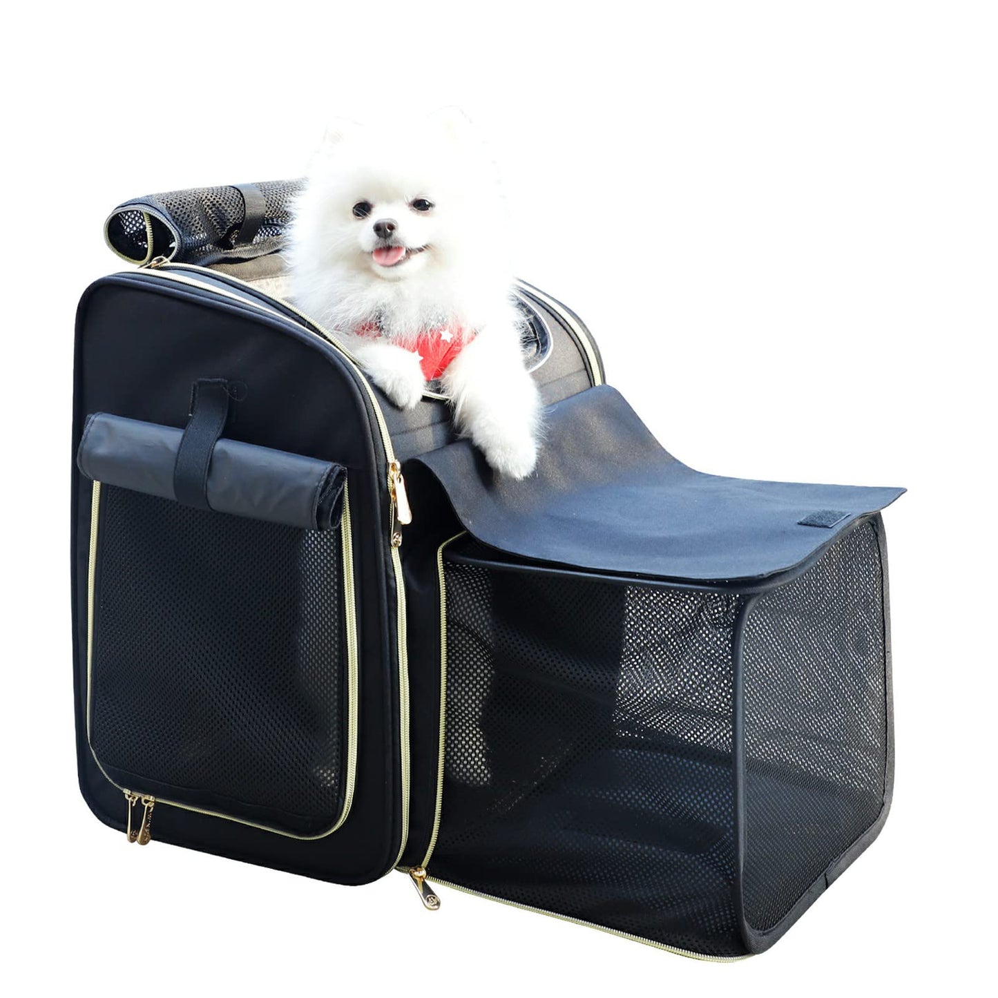 WINSUN　猫 リュック 犬 リュック ペットリュック 拡張 キャリーリュック 犬用りゅっく 中型犬 猫 キャリー リュック ペット 防災 自転車 避難 旅行 電車 猫キャリーバック 犬用リュック 小型犬 犬 キャリー リュック 折りたたみ