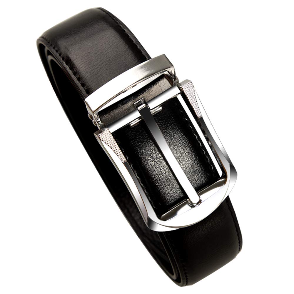 Jack&Chris(ジャックアンドクリス)ベルト メンズ 紳士 ビジネス 革 ブラック おしゃれ カジュアル 祝いギフトBOX付ブラック110